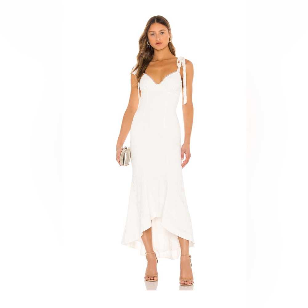 MAJORELLE Tenleigh Midi Dress in Ivory